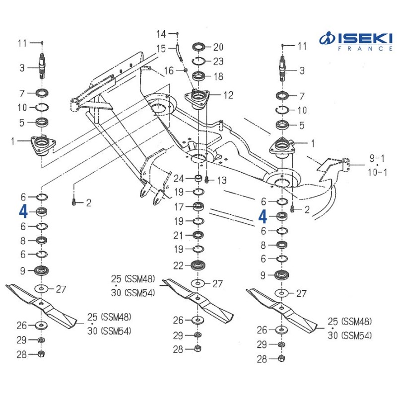 Roulement Palier ISEKI (1594-221-001-00)