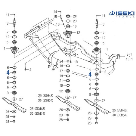 Roulement Palier ISEKI (1594-221-001-00)