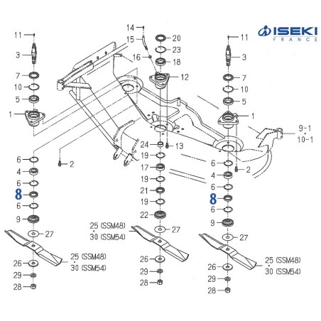 Bague d'Étanchéité ISEKI (V744-135-520-80)