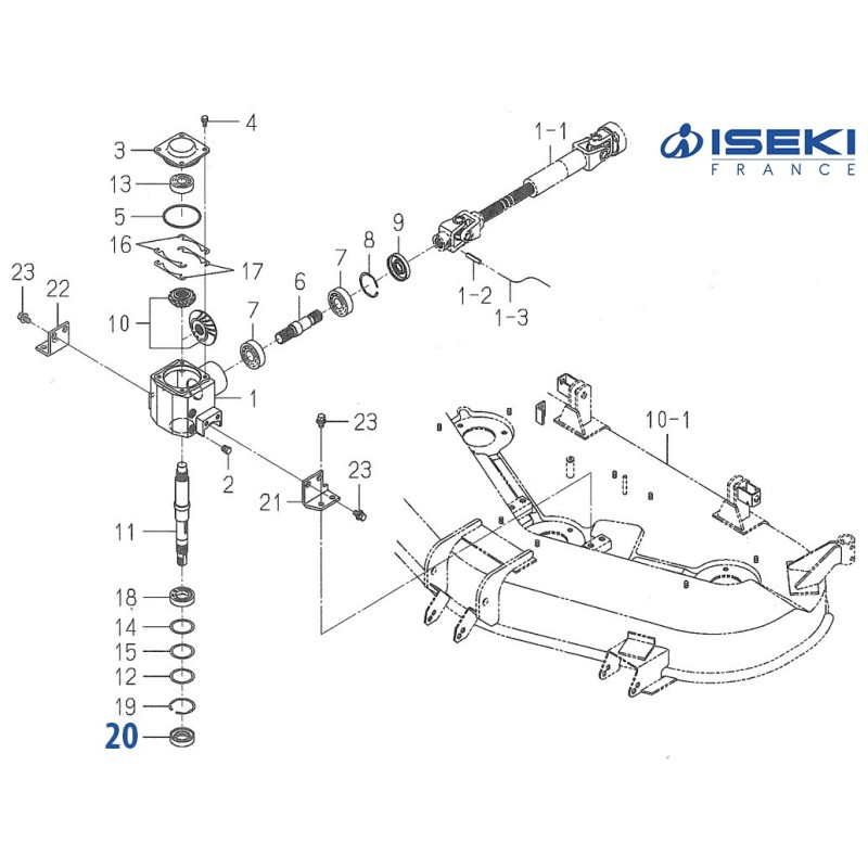 Bague d'Étanchéité ISEKI (V744-130-551-20)