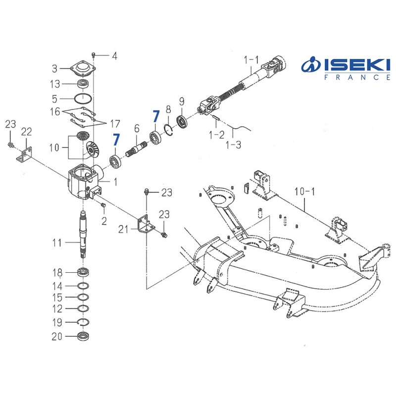 Roulement Boîtier ISEKI (1594-218-001-00)