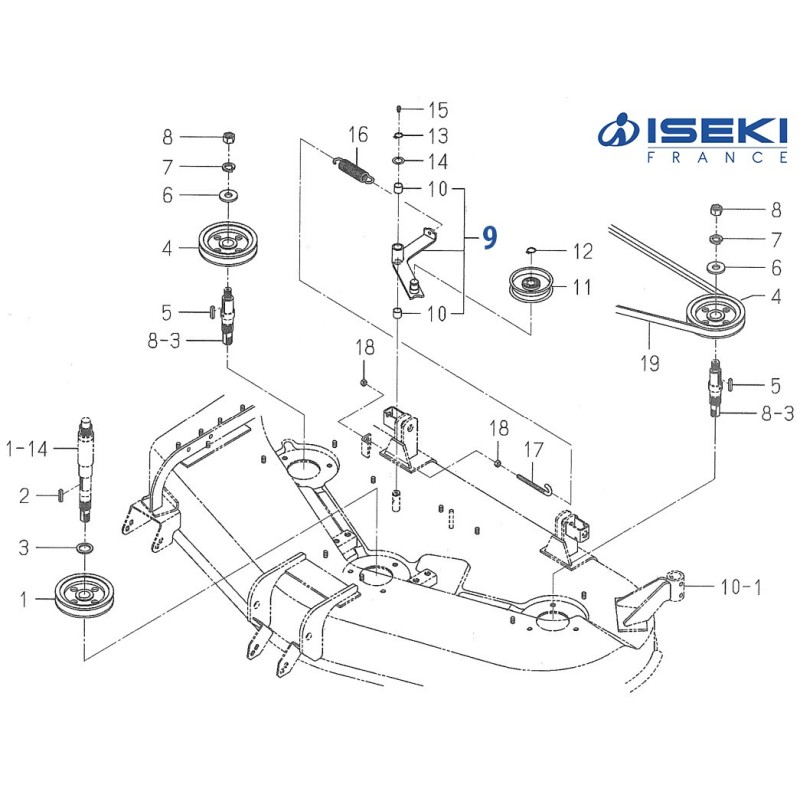 Levier Tendeur ISEKI (8597-202-500-00)