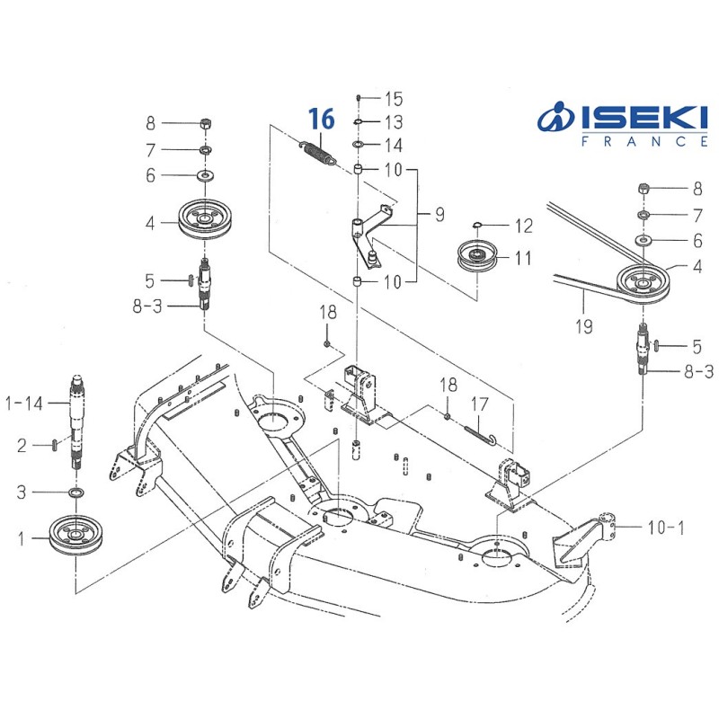 Ressort de Tendeur ISEKI (3737-341-006-00)