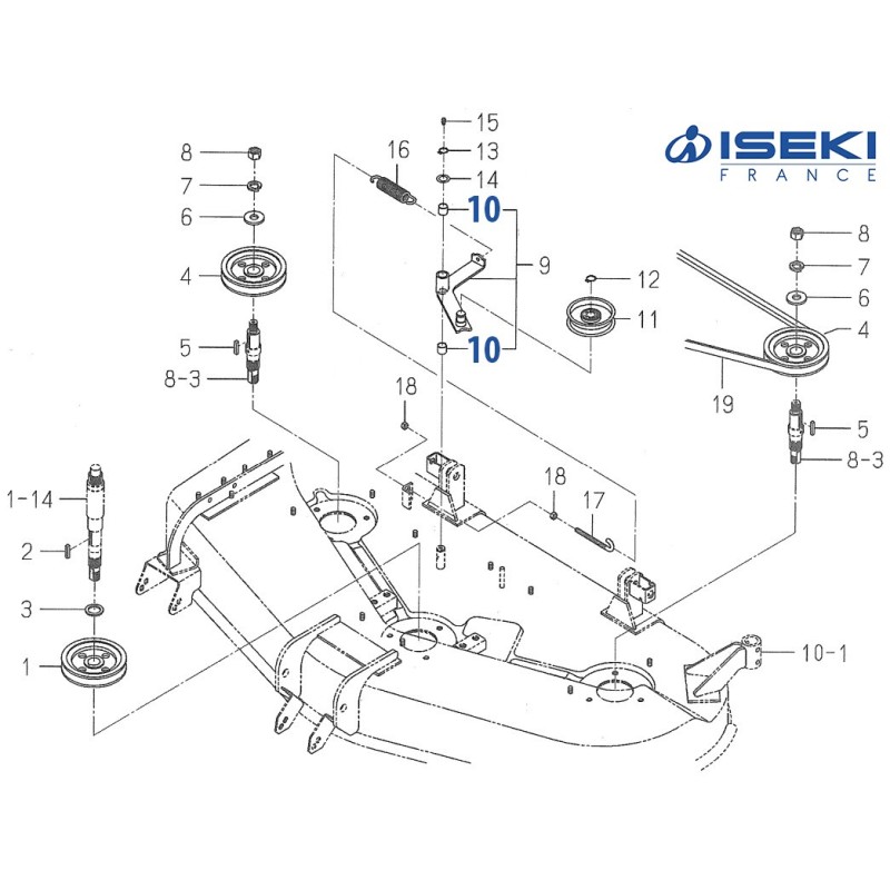 Bague de Levier ISEKI (8597-202-501-00)