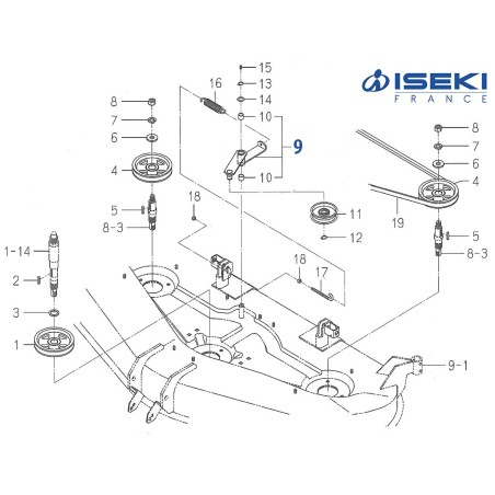 Levier Tendeur ISEKI (8657-202-220-10)