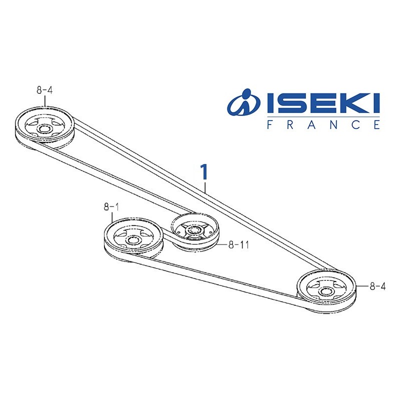 Courroie d'Entraînement ISEKI (8657-203-001-00)