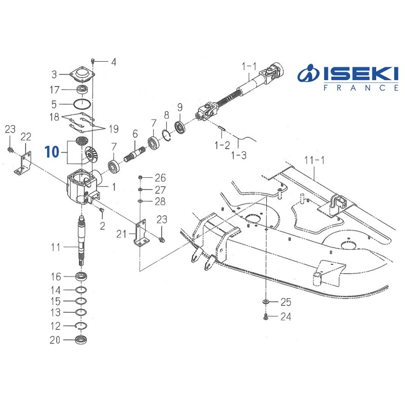 Pignon ISEKI (8657-201-710-00)