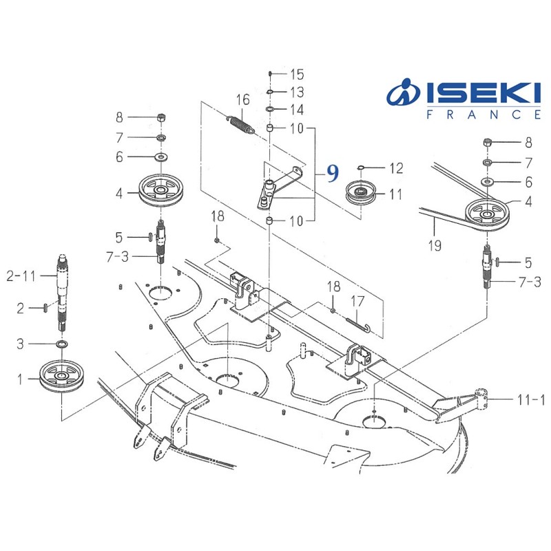 Levier Tendeur ISEKI (8654-203-810-00)