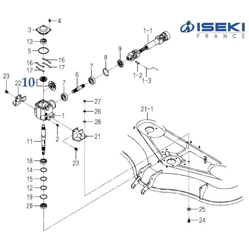 Couple Conique ISEKI (8595-201-250-10)