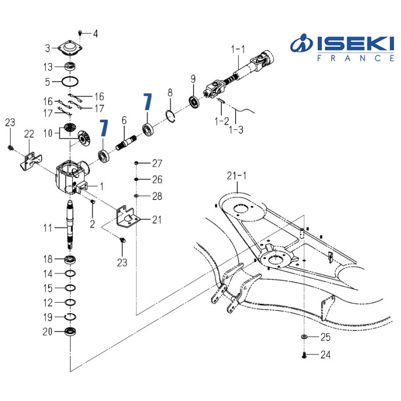 Roulement Boîtier ISEKI (1594-218-001-00)