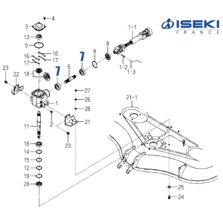 Roulement Boîtier ISEKI (1594-218-001-00)