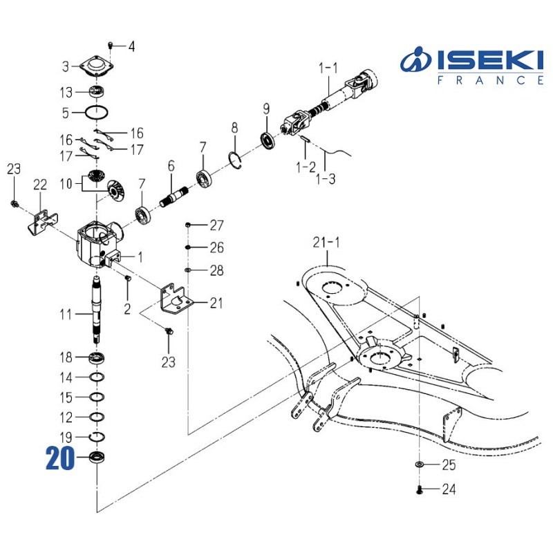 Bague d'Étanchéité ISEKI (V744-130-551-20)