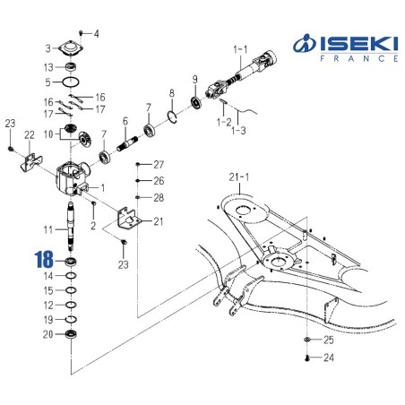 Roulement de Boîtier ISEKI (V600-110-600-60)