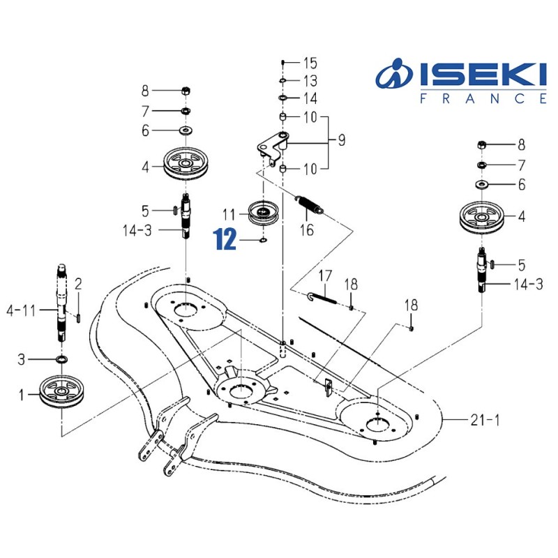 Circlip de Poulie ISEKI (V704-140-017-00)