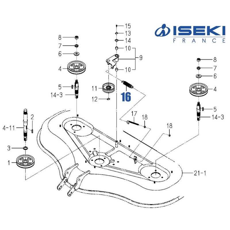 Ressort de Tendeur ISEKI (3737-341-006-00)