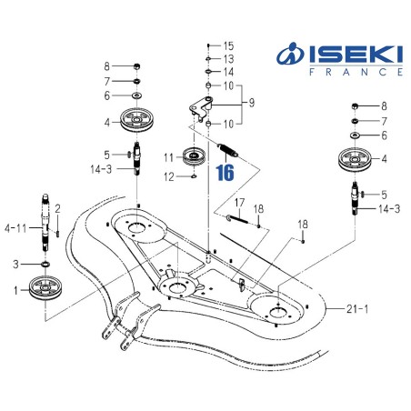 Ressort de Tendeur ISEKI (3737-341-006-00)