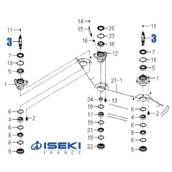 Arbre de Lame ISEKI (8654-301-081-10)