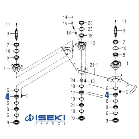 Roulement Palier ISEKI (1594-221-001-00)
