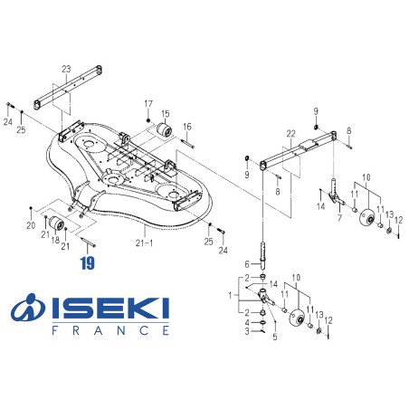 Axe Galet ISEKI (8654-501-041-00)