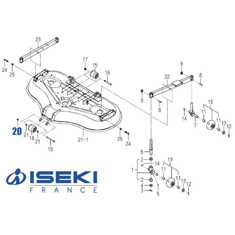 Écrou d'Axe ISEKI (V362-260-008-00)