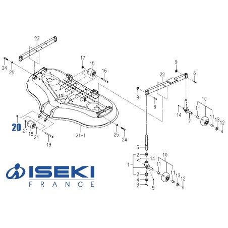 Écrou d'Axe ISEKI (V362-260-008-00)