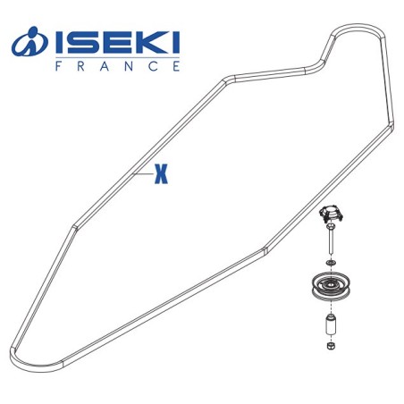 Courroie d'Avancement ISEKI (473268)