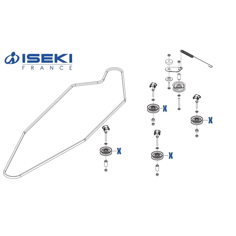 Poulie Guide ISEKI (464453)