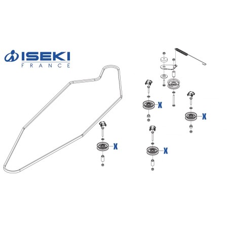 Poulie Guide ISEKI (464453)