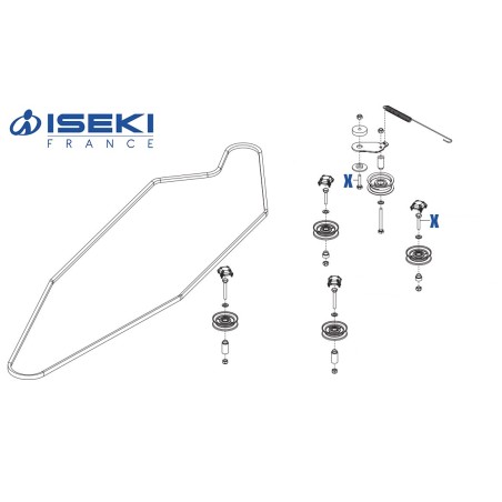 Vis de Poulie ISEKI (703891)