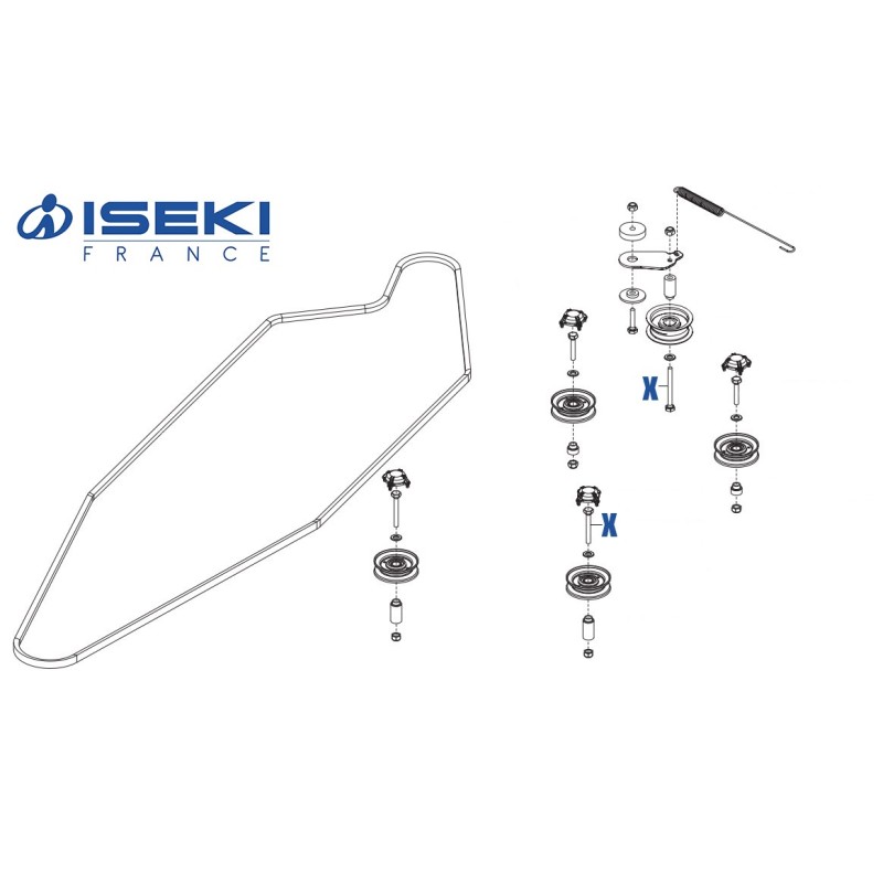 Vis de Poulie ISEKI (701985)