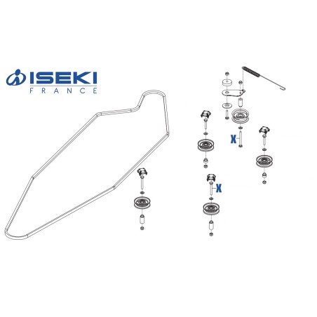 Vis de Poulie ISEKI (701985)