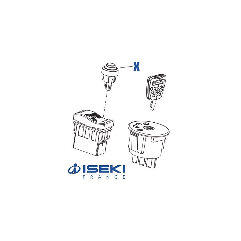 Bouton Recul ISEKI (473587)