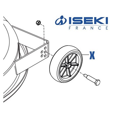 Roue Scalp ISEKI (514887)