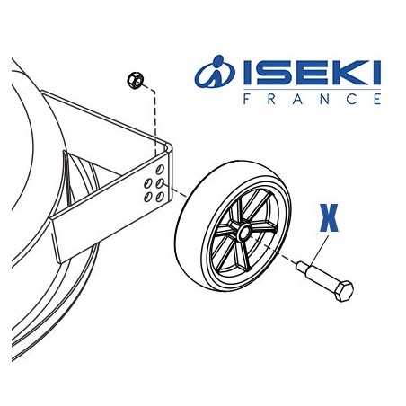 Axe de Roue ISEKI (52111030)