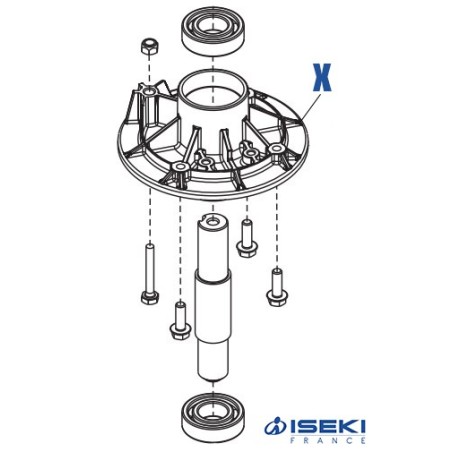 Moyeu de Lame ISEKI (514175)