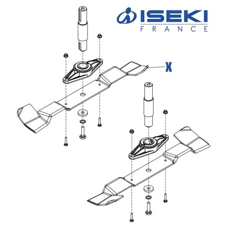 Lame Droite ISEKI (461743)