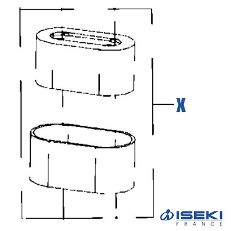 Filtre à Air ISEKI (418110)