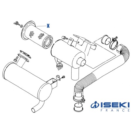 Filtre à Air ISEKI (1593-104-502-00/A)