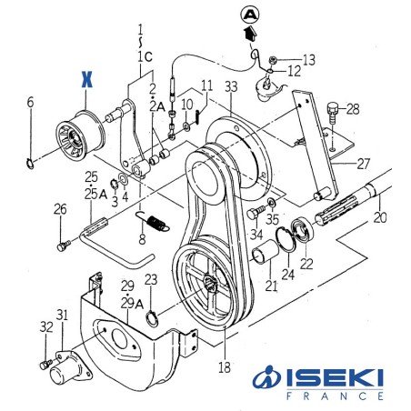 Galet 70x47 ISEKI (3805-703-003-00)