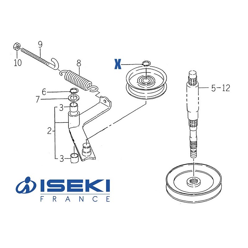 Circlip de Poulie ISEKI (V704-140-017-00)