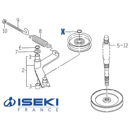 Circlip de Poulie ISEKI (V704-140-017-00)