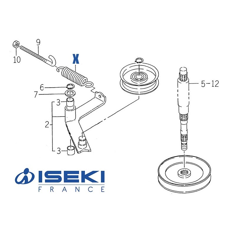 Ressort de Tendeur ISEKI (3737-341-006-00)