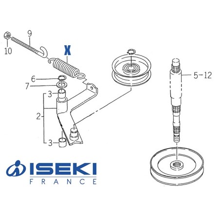 Ressort de Tendeur ISEKI (3737-341-006-00)