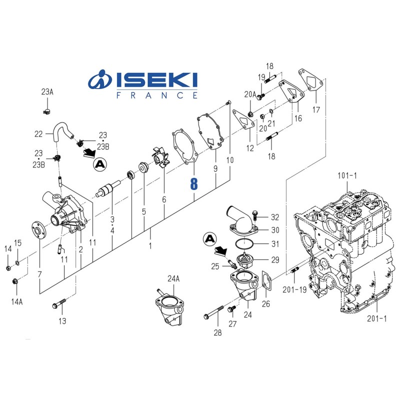 Joint Pompe ISEKI (6213-613-002-10)