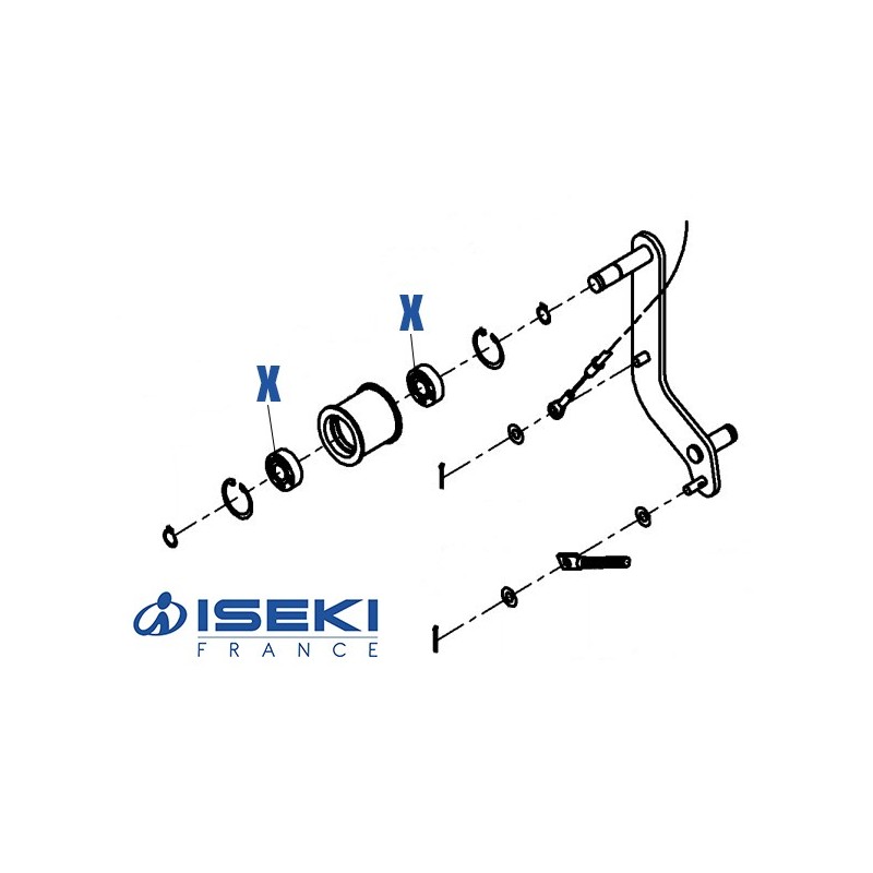 Roulement Galet ISEKI (V600-150-620-20)