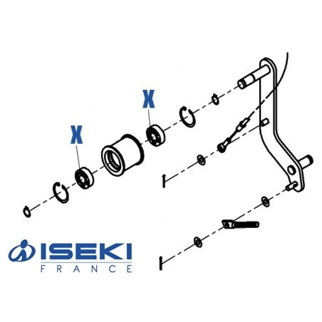 Roulement Galet ISEKI (V600-150-620-20)