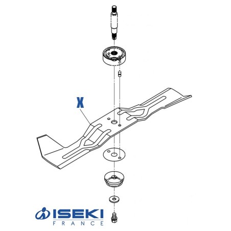 Lame Droite ISEKI (8670-306-002-20)
