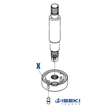 Entretoise de Lame ISEKI (8670-301-001-00)