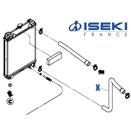Durite Inf. ISEKI (1832-102-005-00)