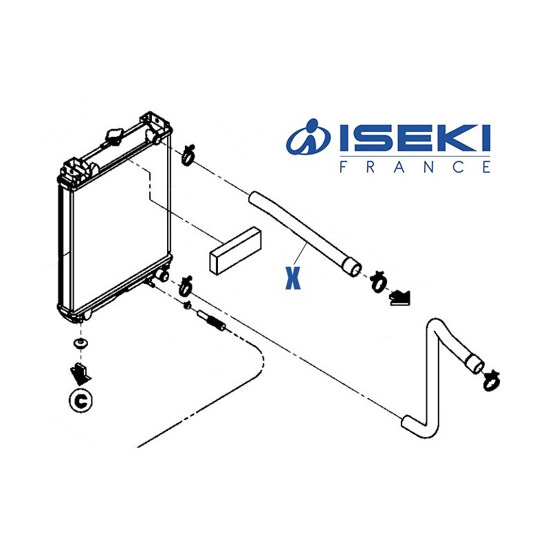 Durite Sup. ISEKI (1832-102-004-00)